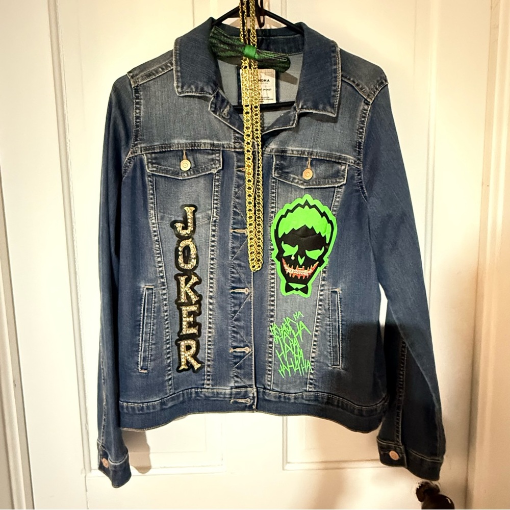 Sonoma Denim Jacket with Neon Green Graphic